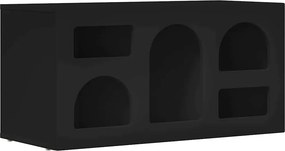 vidaXL TV szekrény Fekete 80 x 35 x 40 cm Faanyag