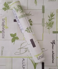 Fali tapéta növények, levelek, csempék 13249-10