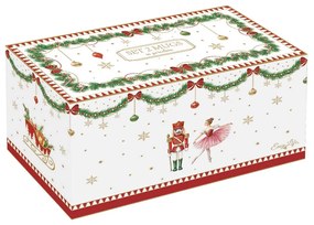 Karácsonyi porcelán bögre 2 db szett ballerina & hintaló díszdobozban Magie de Noel