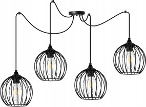 Mennyezeti Lámpa Lógó Csillár Pók Fekete Gömbök Loft Fürdőszoba Nappali