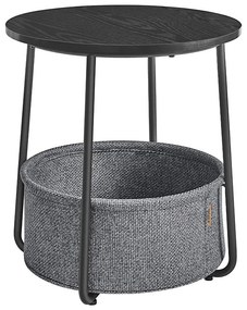 NOIRA oldalsó asztal fekete/szürke