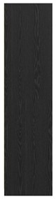 Ruhásszekrény polcokkal Musta tammi 30 x 50 x 200 cm Faanyag