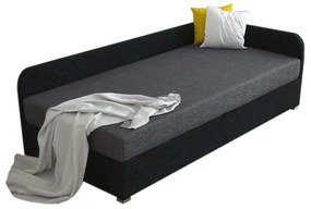 UNO kárpitozott ágy + ágyrács + matrac, 90x200, sawana05/14, jobb sarok