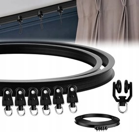 Mennyezeti Függöny 5 M Flexibilis Függönykarnis Zuhany Ablak Sín