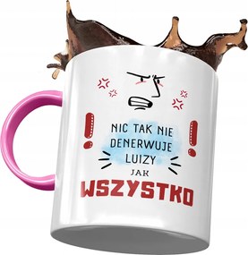 Rózsaszín Bögre Lujza Feleség Barátnő Ajándék Nyomtatott Fotóval