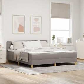 Box Spring Ágy Matraccal Taupe 180x200 cm Szövet