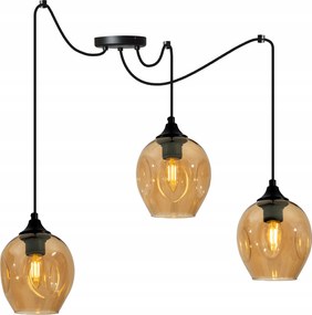 Mennyezeti Lámpa Lógó Csillár Hármas Pók Loft Üveg Nappali