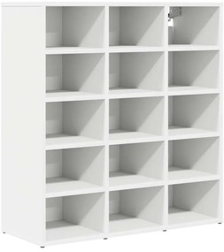 Cipősszekrény polcokkal Fehér 77.5 x 30 x 83.5 cm Faanyag