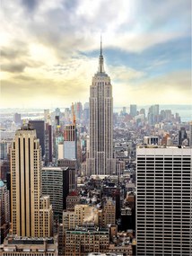 Háttérkép New York Empire State Building felhőkarcolók vinil 184x254 +ragasztó