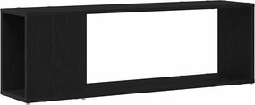 vidaXL TV szekrény garnitúra Fekete 100 x 24 x 63 cm Faanyag