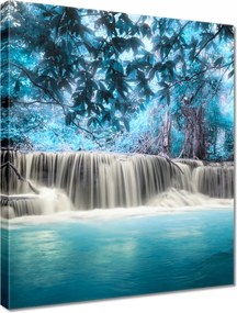 Vászonkép 40x50 Kék vízesés