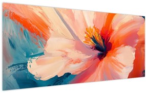Kép - Festett virág (120x50 cm)