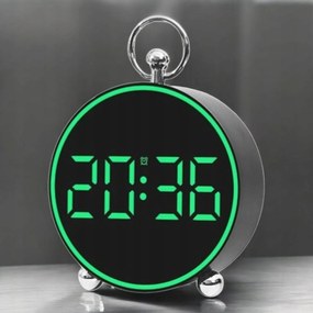 Digitális Ébresztőóra Led Dátum Hőmérséklet Fényerő Szabályozás Hangvezérlés