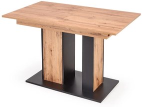 Asztal Houston 1290Fekete, Wotan tölgy, 77x85x130cm, Hosszabbíthatóság, Laminált forgácslap, Laminált forgácslap