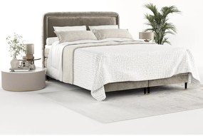 Világosbarna boxspring ágy 160x200 cm Dove – Maison de Rêve