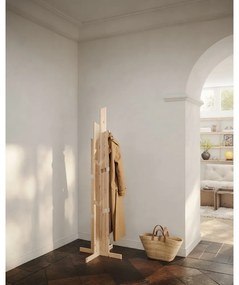 Natúr színű borovi fenyő fogas 60x186 cm Keeper – Karup Design