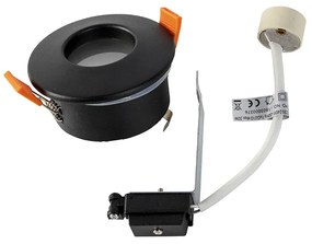 6 darabos modern fekete süllyesztett spotlámpa készlet IP44 - Gap