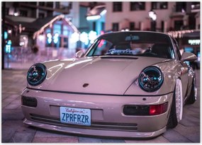 Poszterek 70x50 Fehér Porsche