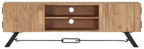 vidaXL tömör akácfa TV-szekrény 140 x 30 x 45 cm