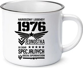 1976 Szuperhős osztag Zománcozott Bögre Ajándék 50. Születésnapra