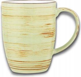 Wilmax nagy bögre 460 ml teához és kávéhoz porcelán pisztáciás szín