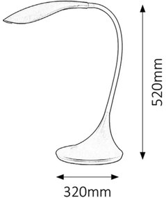 Rabalux 4167 - DOMINIC LED dimmelhető lámpa 1xLED/4,5W/230V