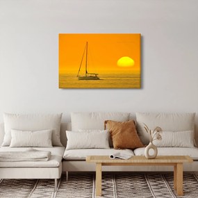 Kép - Csónak a tenger közepén (90x60 cm)