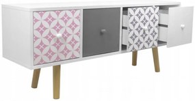 Natasa Retro Komód 4 Fiókkal 5834 Fehér N