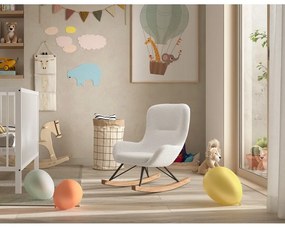 Fehér buklé gyerek hintaszék ROCKY – Vipack