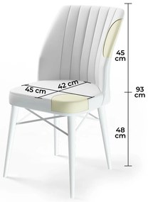 Flex Fume étkezőszék szett, 6 db, 6 db