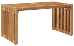 vidaXL Kerti Oldal Asztal Barna 70 x 37,5 x 35,5 cm Tömör Teakfa