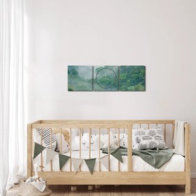 Kép - Reggeli köd (órával) (90x30 cm)