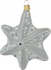 Hófehérke csillag kollekció Üveg karácsonyi dekoráció