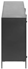 Fekete acél komód 160x72x35 cm Shantay – Kave Home