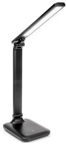 LED dimmelhető, érintésvezérlésű asztali lámpa USB-porttal REMUS LED/5W/230V fekete