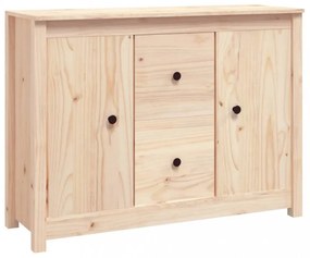 tömör fenyőfa tálalószekrény 100 x 35 x 74 cm