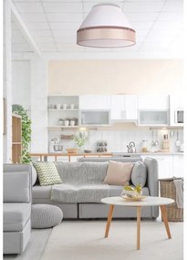 Duolla - Mennyezeti lámpa AVIGNON 1xE27/15W/230V á. 50 cm fehér/bézs