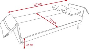 Catini AMELIA Kanapéágy - zöld