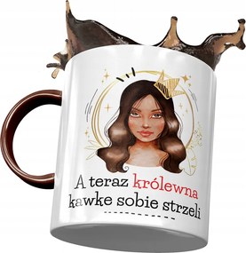 Bordó Bögre Vicces Királylány Kávé Nyomtatott Fotóval