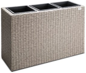 Casaria® Virágtartó 83x30,5x60 cm - krém
