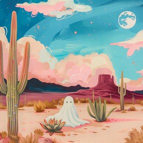 Poszter 50x50cm Szellem a kaktuszok között