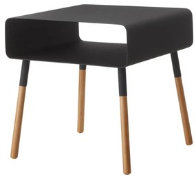 Plain fekete tárolóasztal, magasság 35 cm - YAMAZAKI