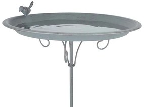 Fém leszúrható madáritató, szürke, 107 cm
