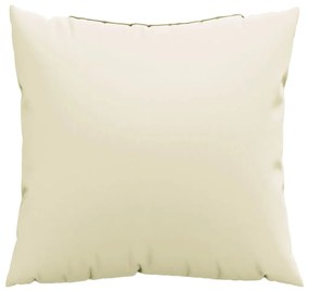4 db krémszínű szövet kanapépárna 40 x 40 cm