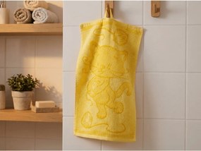 Gyerek törölköző BEBÉ cica sárga 30x50 cm