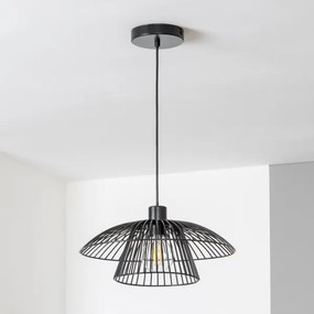 Brilagi - LED függőlámpa kábellel CERIA WIRE 1xE27/40W/230V Ø 38 cm fekete