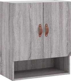 vidaXL szürke sonoma színű szerelt fa faliszekrény 60 x 31 x 70 cm