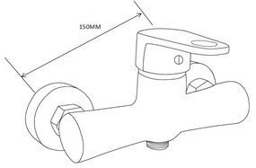 Mexen Kama DS75 zuhanygarnitúra, fekete - 72504DS75-70