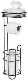 WENKO 71451800 - WC-papírtartó 16x59 cm fekete