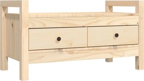 vidaXL tömör fenyőfa előszoba pad 80 x 40 x 43 cm